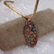 Tri-color Raku Choker Pendant Necklace - VP's Jewelry
