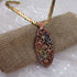 Tri-color Raku Choker Pendant Necklace - VP's Jewelry