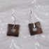 Brown Artisan Handmade Ceramic Earrings Raku Glaze - VP's Jewelry  