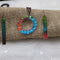 Handmade Rainbow Patina Pendant Necklace & Long Earrings - VP's Jewelry