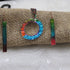 Handmade Rainbow Patina Pendant Necklace & Long Earrings - VP's Jewelry