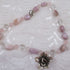 Whimsical Jasmine Flower Pink & Rock Crystal Gemstone Bead Necklace - VP's Jewelry
