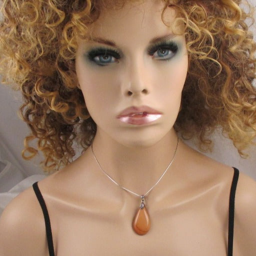 Mustard Gemstone Pendant Necklace - VP's Jewelry
