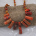 Orange Bib Gemstone Necklace - VP's Jewelry