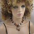 Brown Gemstone & Wood Pendant Necklace - VP's Jewelry