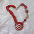 Red Kazuri Necklace Asymmetric - VP's Jewelry