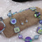 Handmade Designer Set in Blue Leather Polymer Clay - VP's Jewelry  