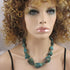Rustic Chrysolla Large Gemstone Bead Statement Necklace - VP's Jewelry  