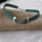 Turquoise Leather Ribbon Choker Necklace Minimalist Style - VP's Jewelry