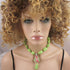 Lime Green Gemstone Nugget Necklace with Pendant - VP's Jewelry