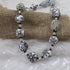Handmade White and Black Necklace Fair Trade Beads - VP's Jewelry