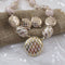 Ivory Handmade Kazuri Fair Trade Pendant Necklace - VP's Jewelry