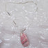 Pink Rhodonite Gemstone Pendant on Silver Chain Necklace - VP's Jewelry