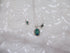 Chrysocolla Gemstone Pendant Necklace and Earrings - VP's Jewelry