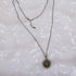 Topaz Crystal & Antique Gold Sun Burst Pendant Necklace - VP's Jewelry