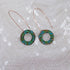 Long Copper Earrings Hand Finished Rainbow Patine - VP's Jewelry