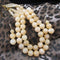 Double Strand Yellow Jade Necklace & Earrings - VP's Jewelry