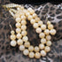 Double Strand Yellow Jade Necklace & Earrings - VP's Jewelry