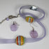 Ribbon Choker Bracelet & Sea Glass Earrings  - VP's Jewelry