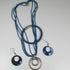 Necklace, Bracelet & Earrings Gift Set in Dark Blue - VP's Jewelry