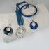 Necklace, Bracelet & Earrings Gift Set in Dark Blue - VP's Jewelry