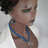 Necklace, Bracelet & Earrings Gift Set in Dark Blue - VP's Jewelry