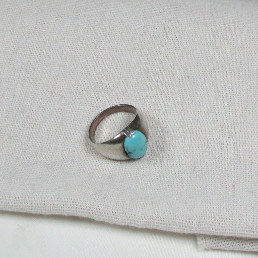 Man's Mexican Turquoise Sterling Silver Ring Size 11 - VP's Jewelry