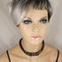 Handmade Black Beads on Black Metallic Cord Necklace - VP's Jewelry